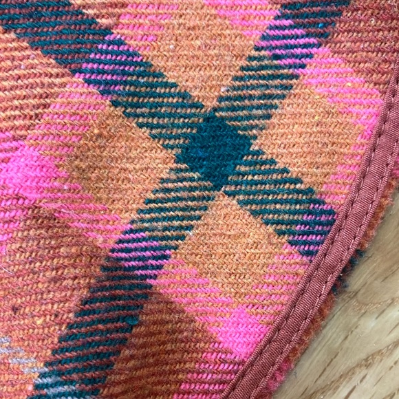 Wild Fable pink and Orange Plaid oversized  shacket - Picture 6 of 8